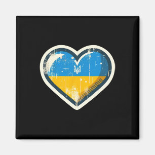 Imã Vintage ucraniano Bynner ventilador bandeira da Uc