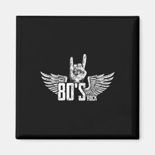 Imã Vintage Usa 80 S Style Rock Concert Poster 80s Roc