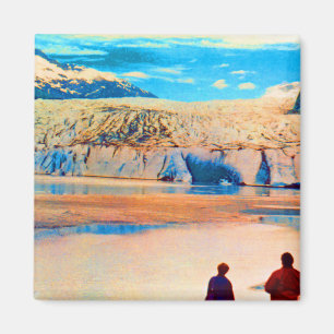 Imã Vintage USA Alaska Mendenhall glacier Juneau