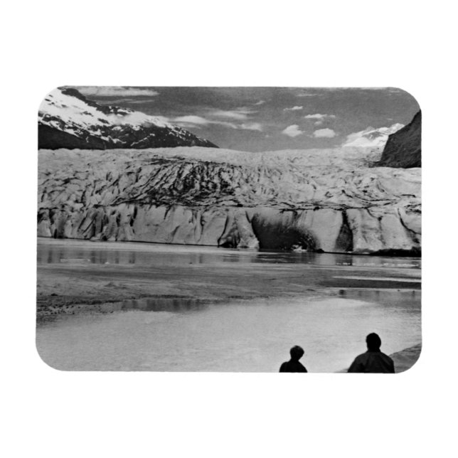 Ímã Vintage USA Alaska Mendenhall glacier Juneau 1970 (Horizontal)