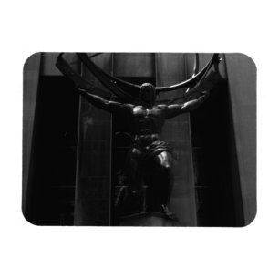 Ímã Vintage USA New York rockefeller Atlas estátua