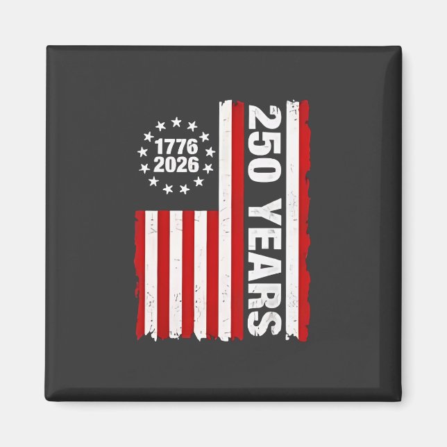 Imã Vintage USA Semiquincentenal 250º Aniversário (Frente)