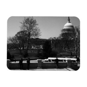 Ímã Vintage USA Washington A rua Capitol