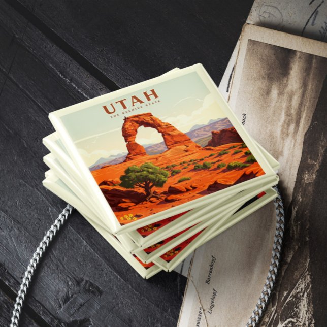 Imã Vintage Utah (Criador carregado)