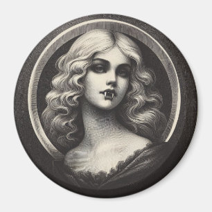 Imã Vintage Vampire Gothic Horror Spooky