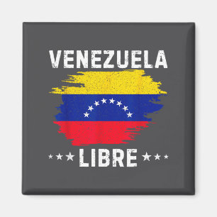 Imã Vintage Venezuela Livre 2026 Bandeira da Venezuela