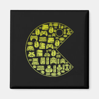 Imã Vintage Video Game Player 1980 Retro Millennial Ga