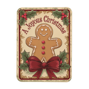 Ímã Vintage vintage feliz Feliz Natal