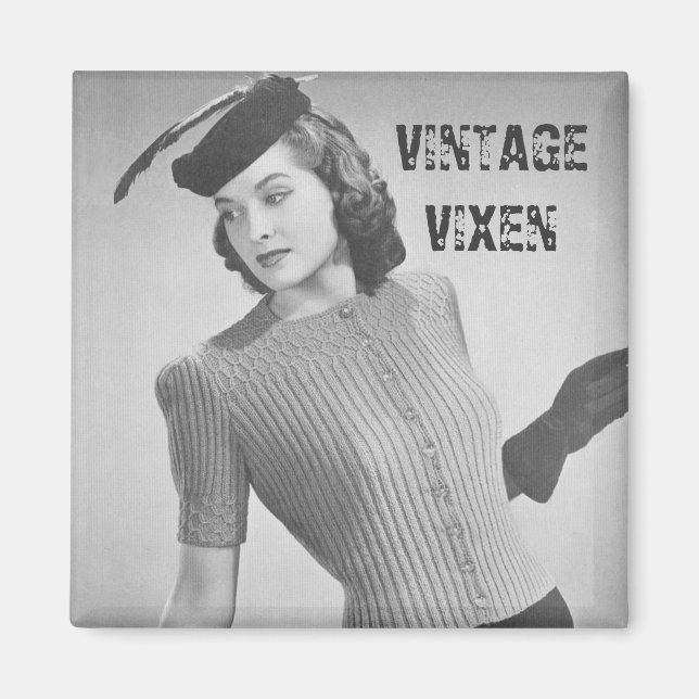 Imã Vintage Vixen (Frente)