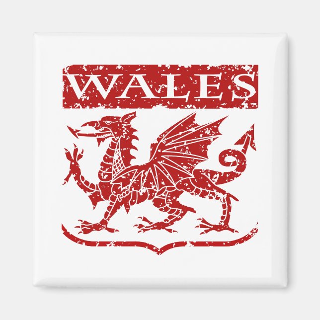 Imã Vintage Wales (Frente)