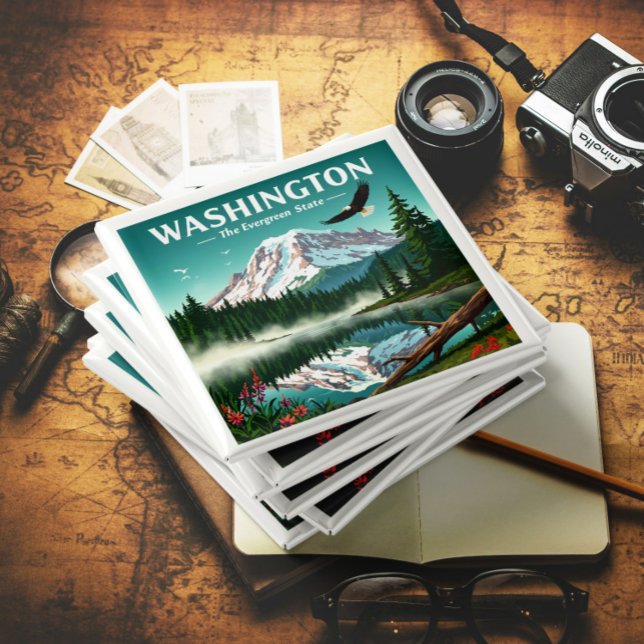 Imã Vintage Washington (Criador carregado)