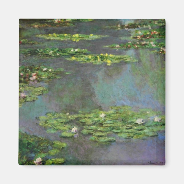 Imã Vintage Water Lillies (Frente)