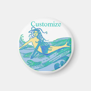 Imã Vintage Waverding Mermaid Thunder_Cove