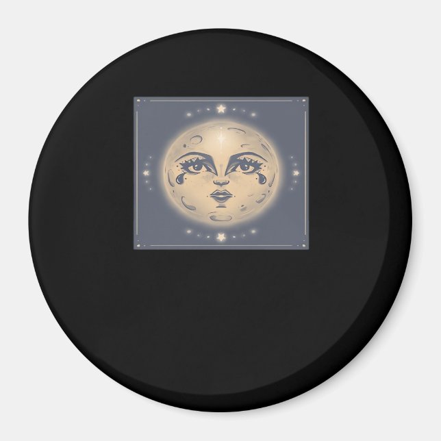 Imã Vintage Whimsigoth Moon (Frente)