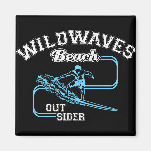 Imã Vintage Wild Waves Beach Outiders Surf