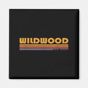 Imã Vintage Wildwood NJ Nova Jersey Retro Retrovisor
