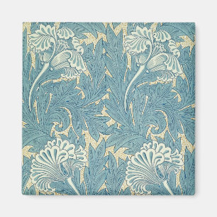 Imã Vintage William Morris Tulip Floral Design