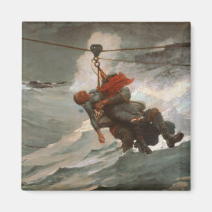 Imã Vintage Winslow Homer The Life Line