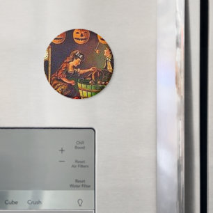 Imã Vintage Women, Ghost e Jack o'Lanterns