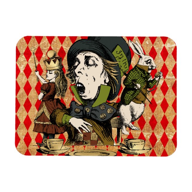Ímã Vintage Wonderland Characters Flexible Magnet (Horizontal)