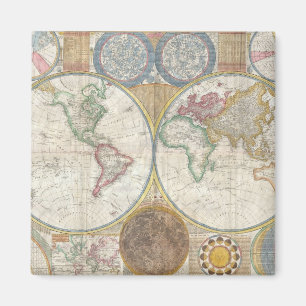 Imã Vintage WORLD MAP