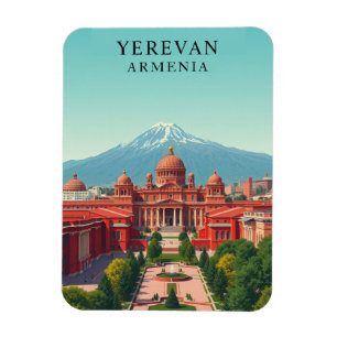 Ímã Vintage Yerevan Armênia Viagem Souvenir