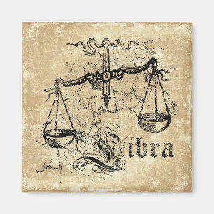 Imã Vintage Zodiac Libra