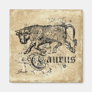 Imã Vintage Zodiac Taurus