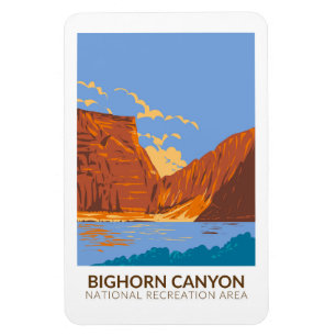 Ímã Vintagem da Área Nacional de Recreação do Canyon-B