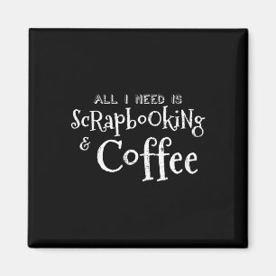 Imã Vintagem de Café de Scrapbooking