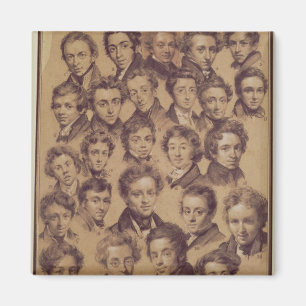 Imã Vinte e cinco alunos do Estúdio de Antoine