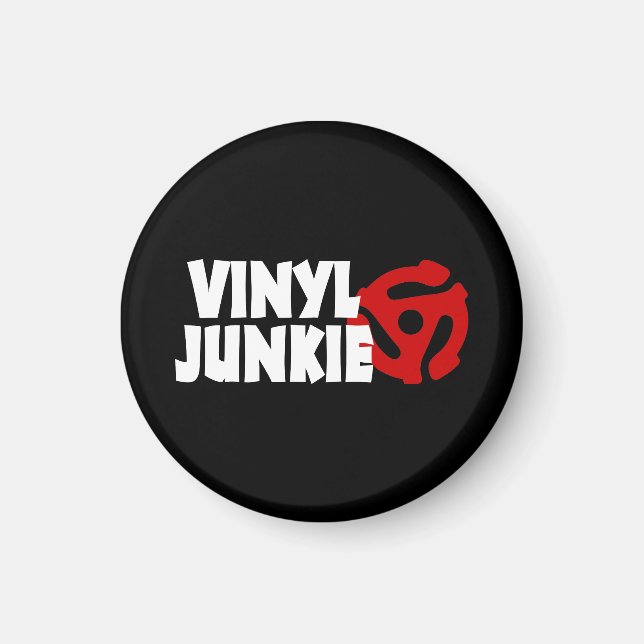 Imã Vinyl Junkie (Frente)