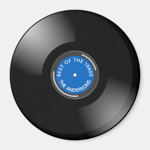 Imã Vinyl Record Album Design Magnet