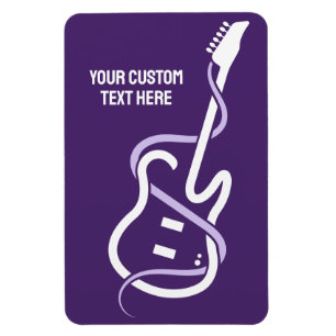 Ímã Violão Estilizado de Texto Personalizado