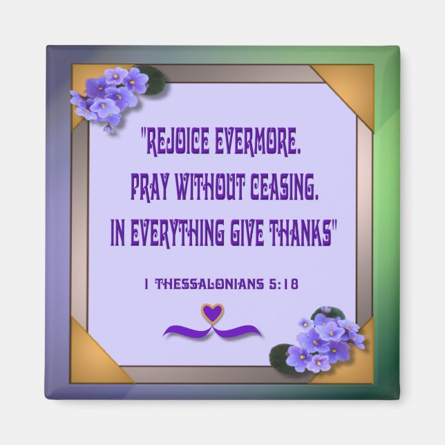 Imã Violeta africana ~ Magnet (Frente)