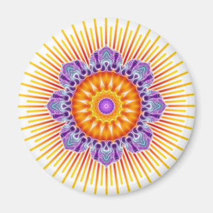 Imã Violeta amarela da mandala