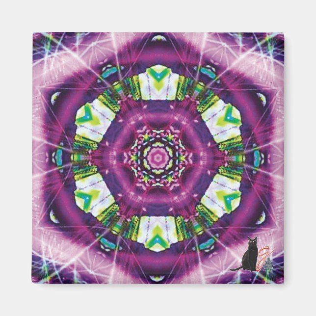 Imã Violette Kaleidoscope Magnet (Frente)