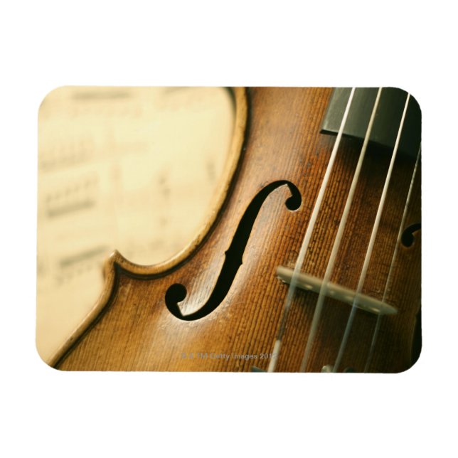 Ímã Violino detalhado (Horizontal)