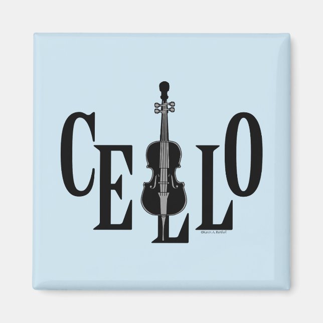Imã Violoncelo Em Violoncelo (Frente)
