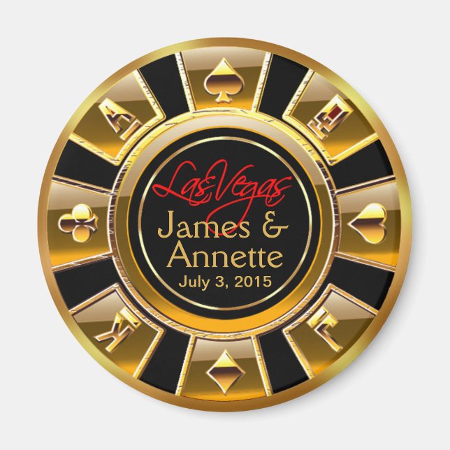 Imã VIP Dourado de Las Vegas e Prefeito do Casino Negr (Frente)