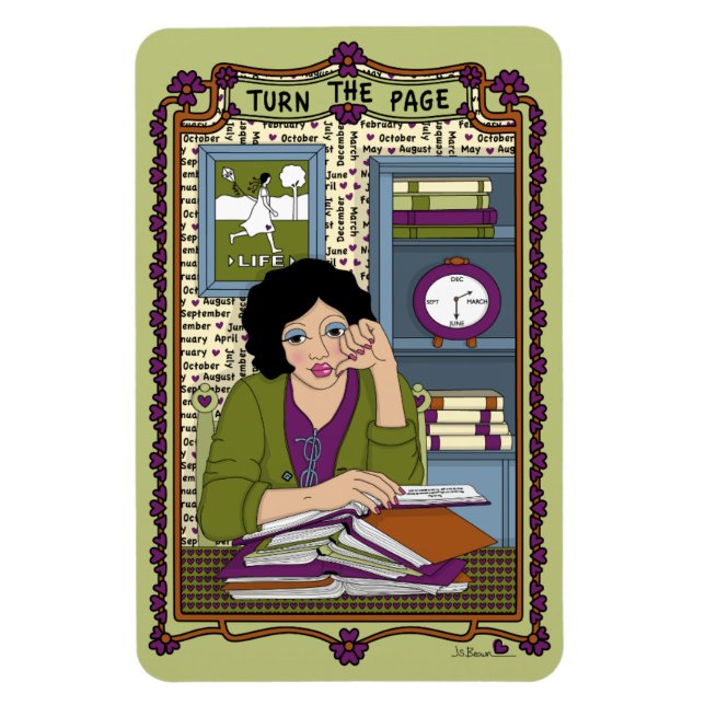 Ímã Vire o frigorífico Page_A_4x6 (Vertical)