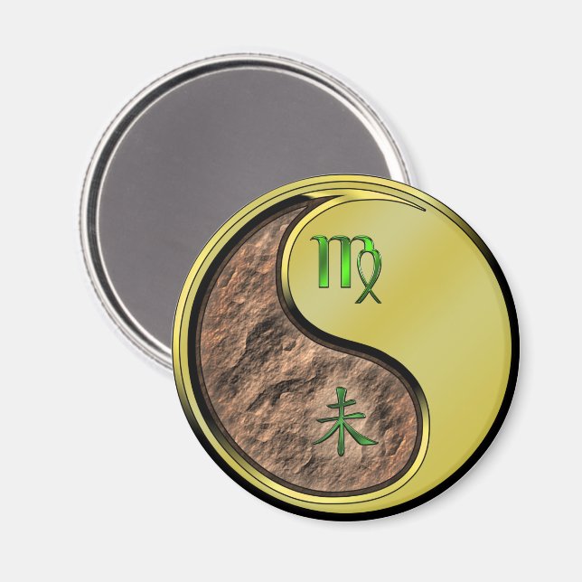 Imã Virgem & Cabra de Metal (Front/Back)