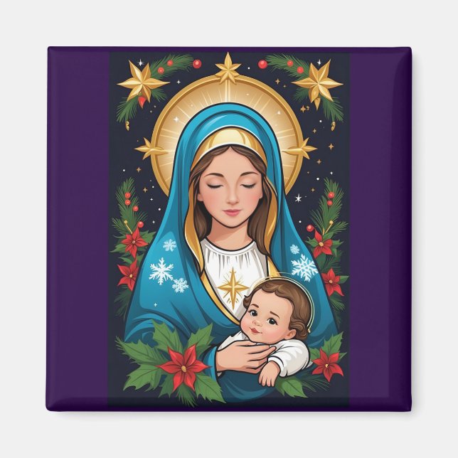 Imã Virgem Católica Romana Cristã Maria Natal (Frente)