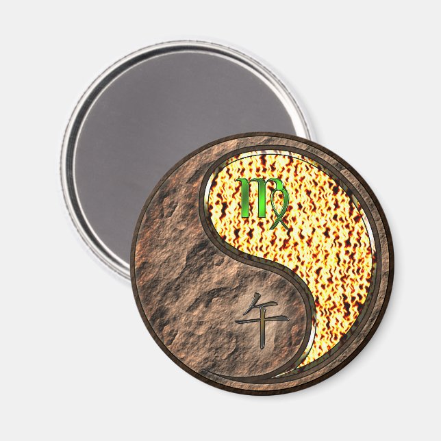 Imã Virgem & Cavalo de Fogo (Front/Back)