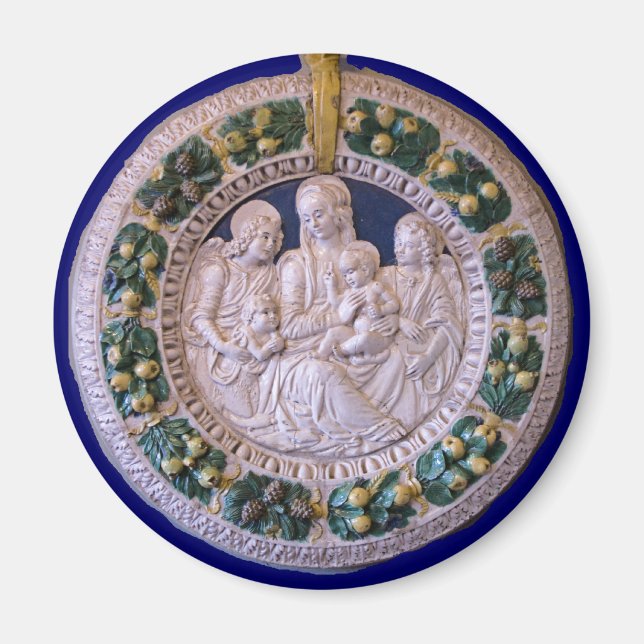 IMÃ VIRGEM COM CRIANÇAS E SANTOS (Frente)