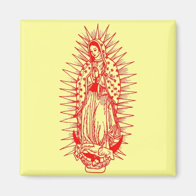 Imã Virgem de Guadalupe Magnet (Frente)
