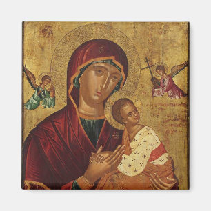 Imã Virgem do Ícone Cristo de Passion Theotokos