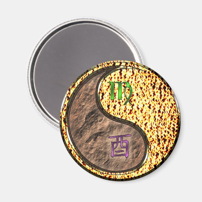 Imã Virgem & Galo de Fogo (Front/Back)