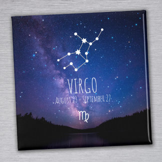 Imã Virgem | Magnet de constelação Zodiaca Personaliza