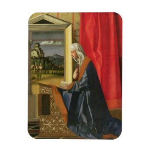 Ímã Virgem Maria, do diptych do aviso (óleo sobre